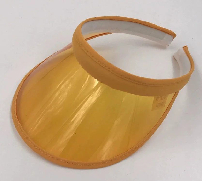 Modische Sommer-Outdoor-Sport-Sonnenschutzkappe Unisex Transparenter Plastik-Visor-Hut Bonbonfarbener PVC-Sonnenschutzhut UV-Schutzhut – Detail 7
