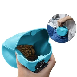 Silicone Dog Treat Bag Pet Supplies Portable Training Dog Feeders Outdoor Feeder Obedience Agility Puppy Snack Pouch Dog