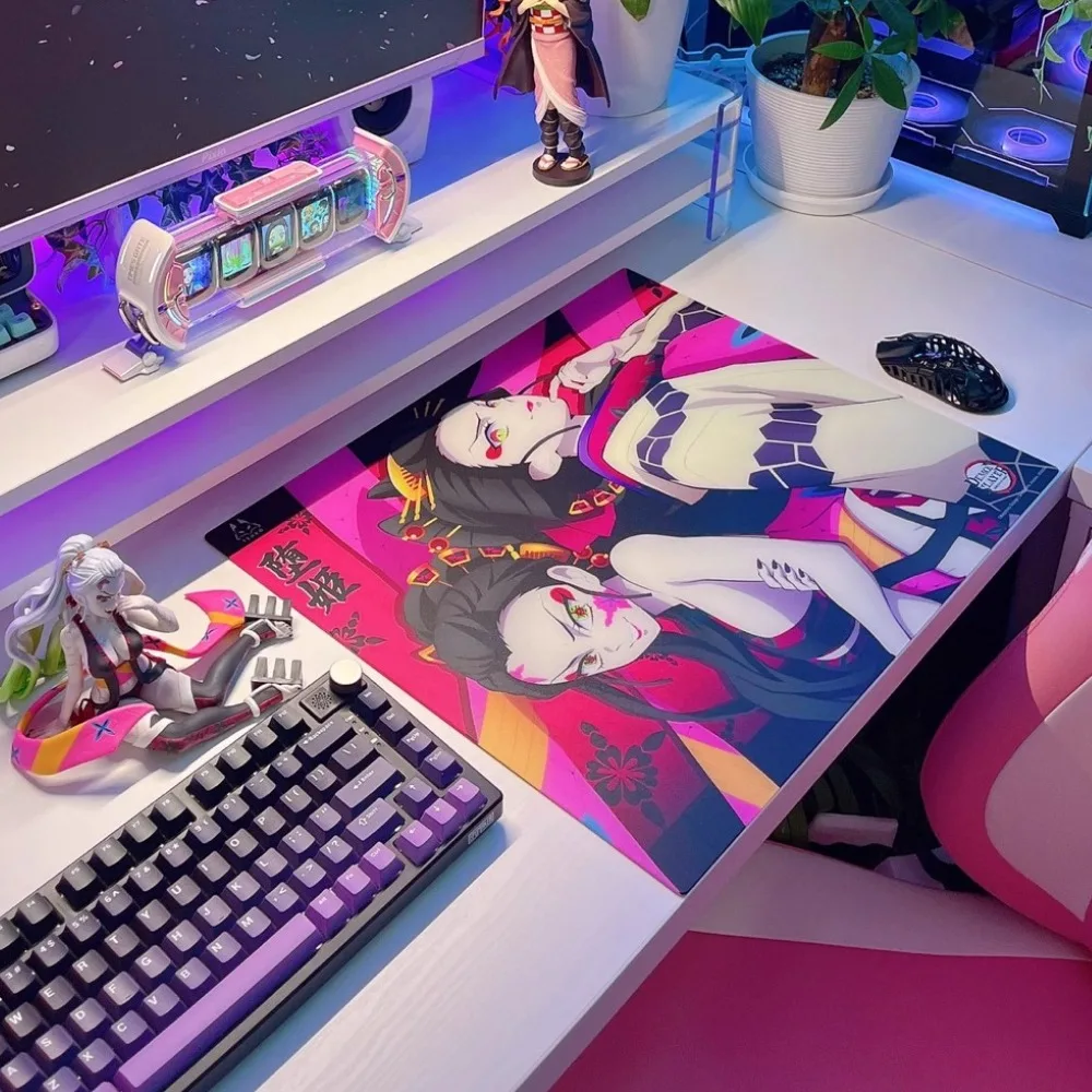 

Arbiter Demon Slayer Glass Gaming Mouse Pad Copy Upgrade Coated Smooth Surface Custom Gamer Large Desk Mat Gaming Accessories