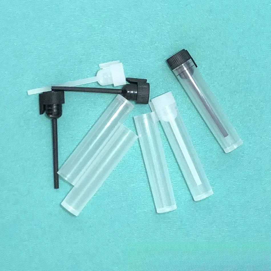 Direkt ab Werk 1ml Kunststoff-Testflasche Wimpernkleber-Teströhrchen Ätherisches Öl Aufbewahrungsfläschchen Mini-Probenflasche Stick-Typ – Detail 6