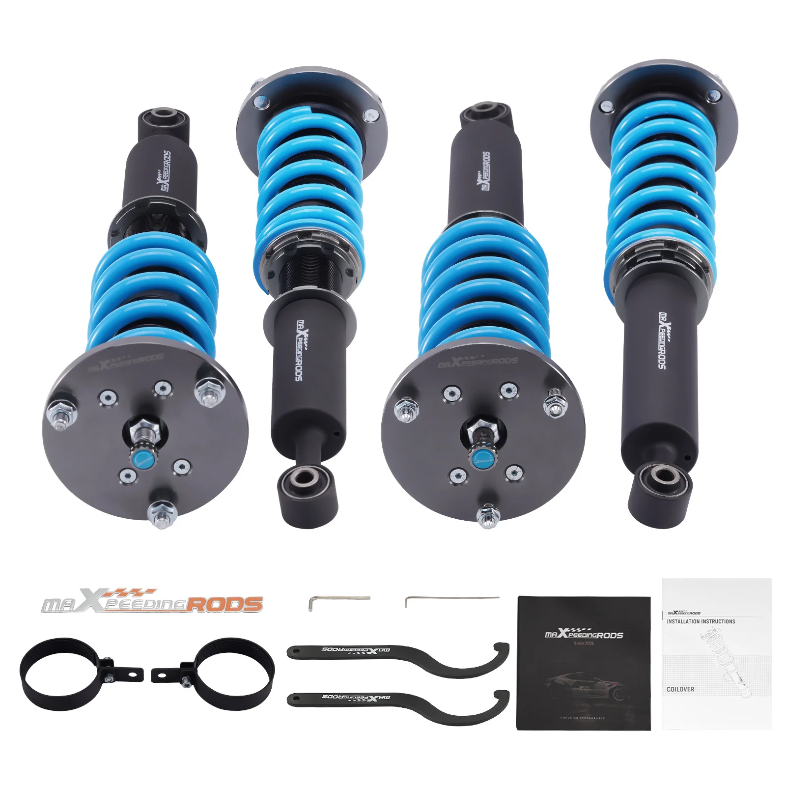 Full Coilovers 24 Level Damper Adjustable Shocks For Lexus LS400 RWD 95-2000 Racing Coilovers Lowering Kit