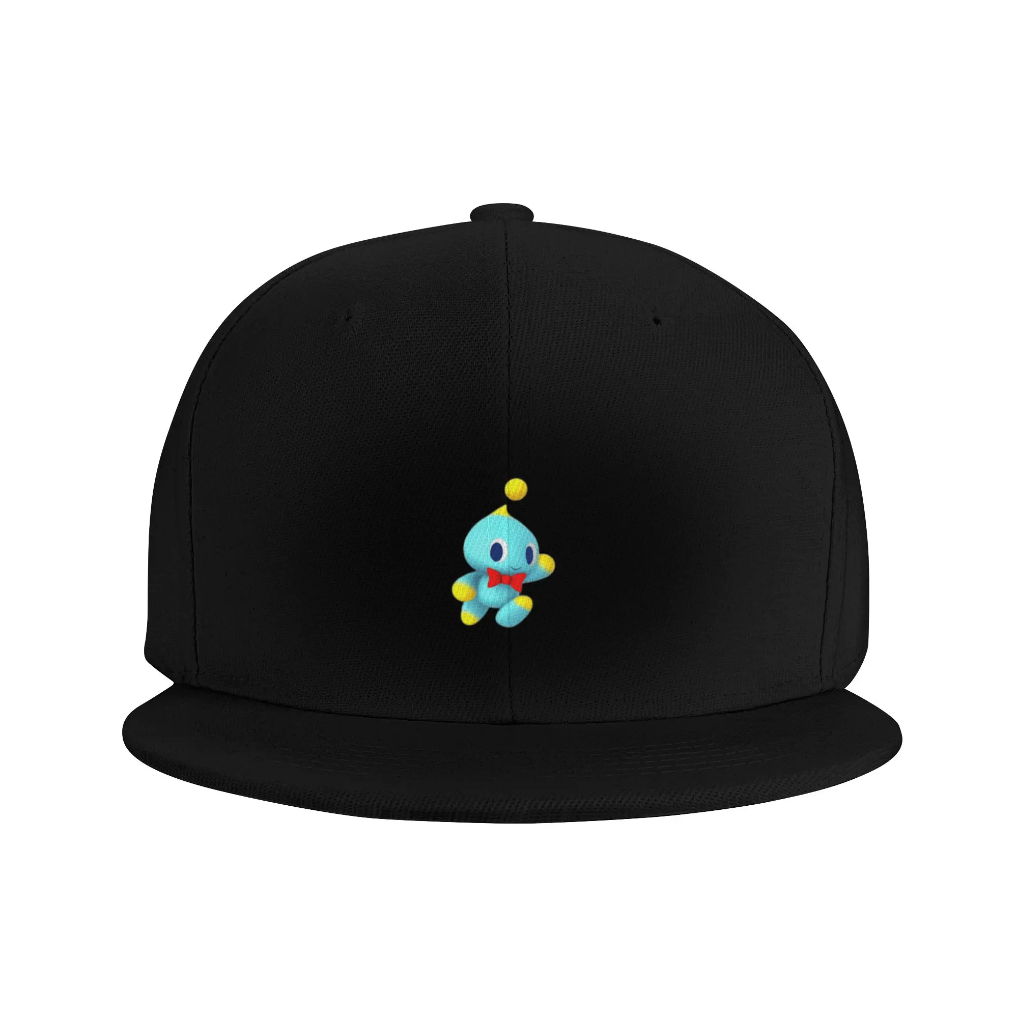 Fashion Chao Sticker Blue Guy Flat Brim Sun Hat  Men Brand Man Caps