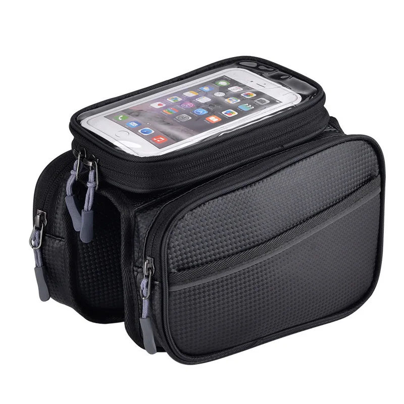 Rainproof Bicycle Bags Frame Front Tube Bike Phone Holder Bag Motorcycle Side Bags Panniers Cycling Accessories XA193TQ