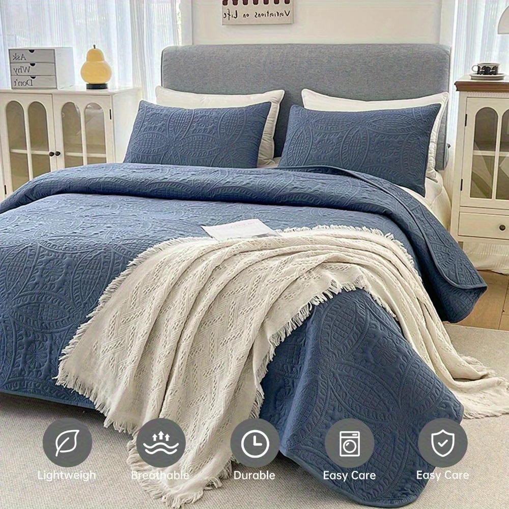 

[1 piece] Unique copper coin embossed design, suitable for all seasons, hotel-level luxury and comfort (pillowcase not included)