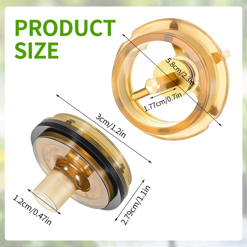 طقم إصلاح بونيه وبوبوبيت ، كما هو موضح من النحاس الأصفر ، متوافق مع-1 بوصة و 1 بوصة ، مانع التدفق العكسي والقاطع الفراغي ، عبوة 2