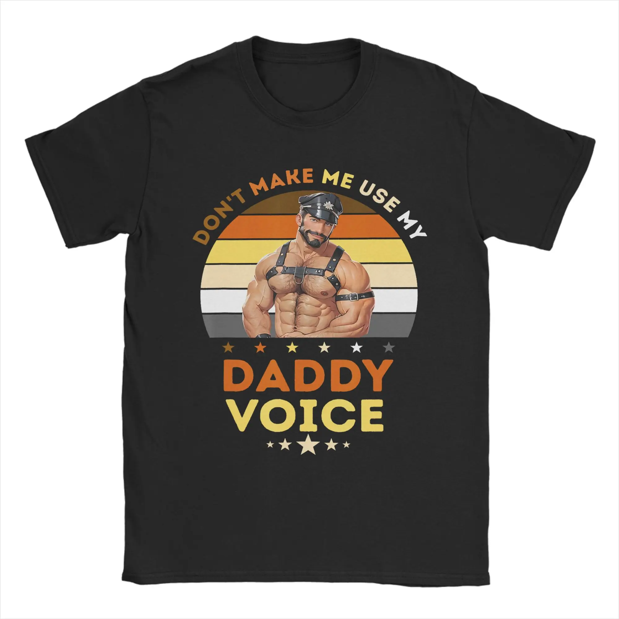Vintage T-Shirt Dont Make Me Use My Daddy Voice Funny Inappropriate T Shirts  Trending Tshirt for Men's Summer Short Sleeve Tees