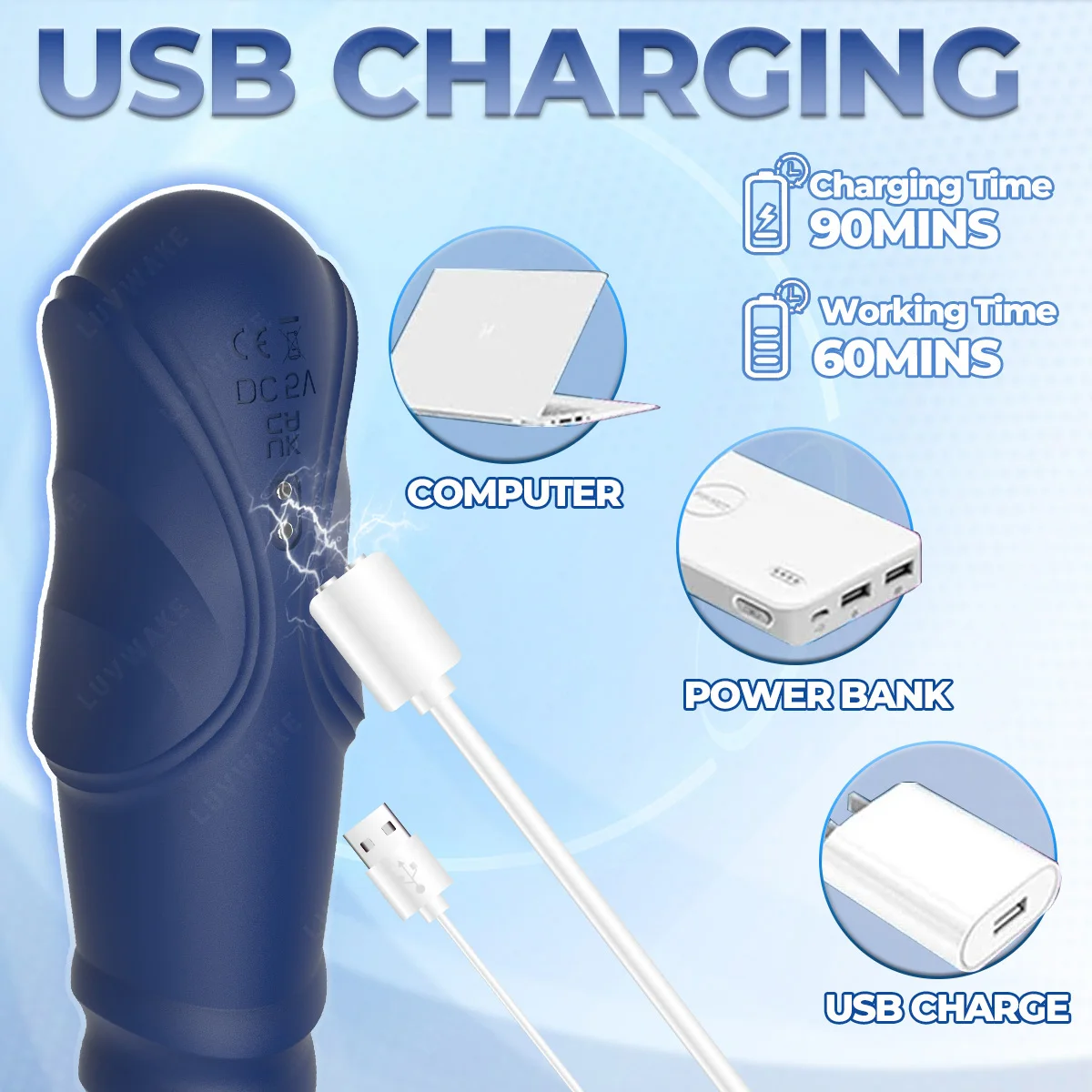 Thrusting Vibrator G Spot Vibrator Anal Dildo with 10 Vibrating 3 Thrusting Liquid Silicone Vaginal Massage Clitoris Stimulator - Image 6