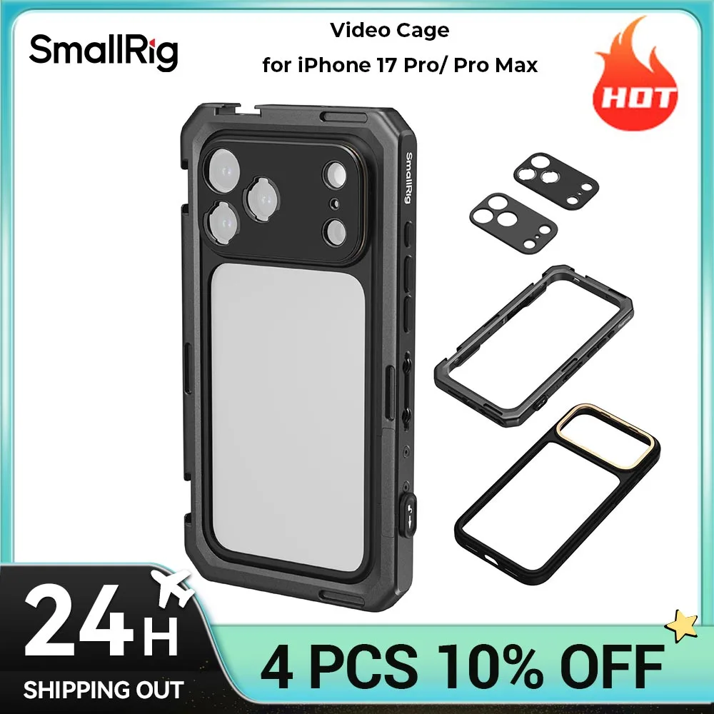 SmallRig 17 Pro/ Pro Max Phone Cage Mobile Video Cage for iPhone 17 Pro/ Pro Max Basic Edition Support Professional Videography