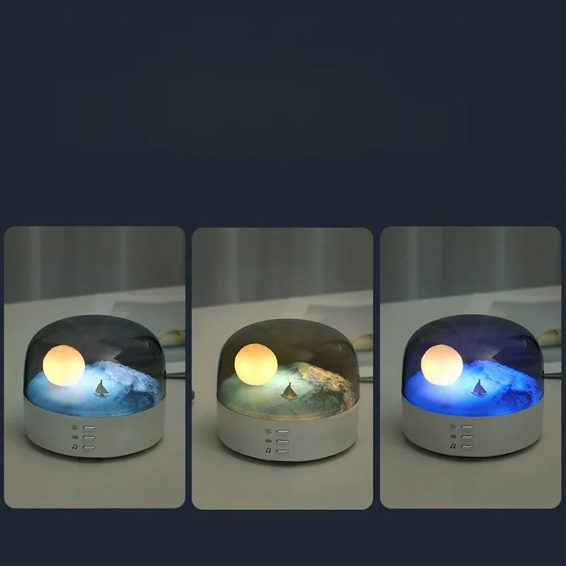 High Quality Sound Effects Bluetooth Music Box Portable Bluetooth Speaker Mini Ambient Light Strip Dimming Soft Light