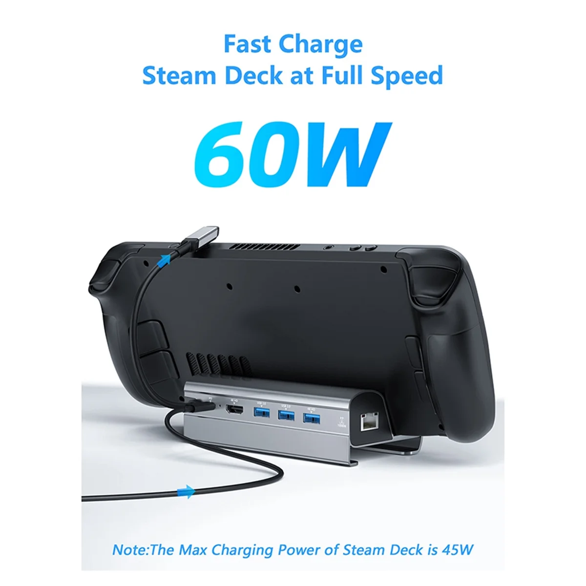 A07I Аксессуары для док-станции 6 в 1, 3xUSB, 4K при 60 Гц, Gigabit Ethernet PD, концентратор 60 Вт