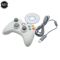 1pcs USB Wired Joypad Gamepad for PC Game Controller for Microsoft Game System Win7/10 Black White new