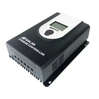 MPPT Solar Charge Controller dual USB 20A 30A 40A 50A 60A 12V 24V Auto Solar Panel Regulator 40A With LCD Display PV Max 55VDC