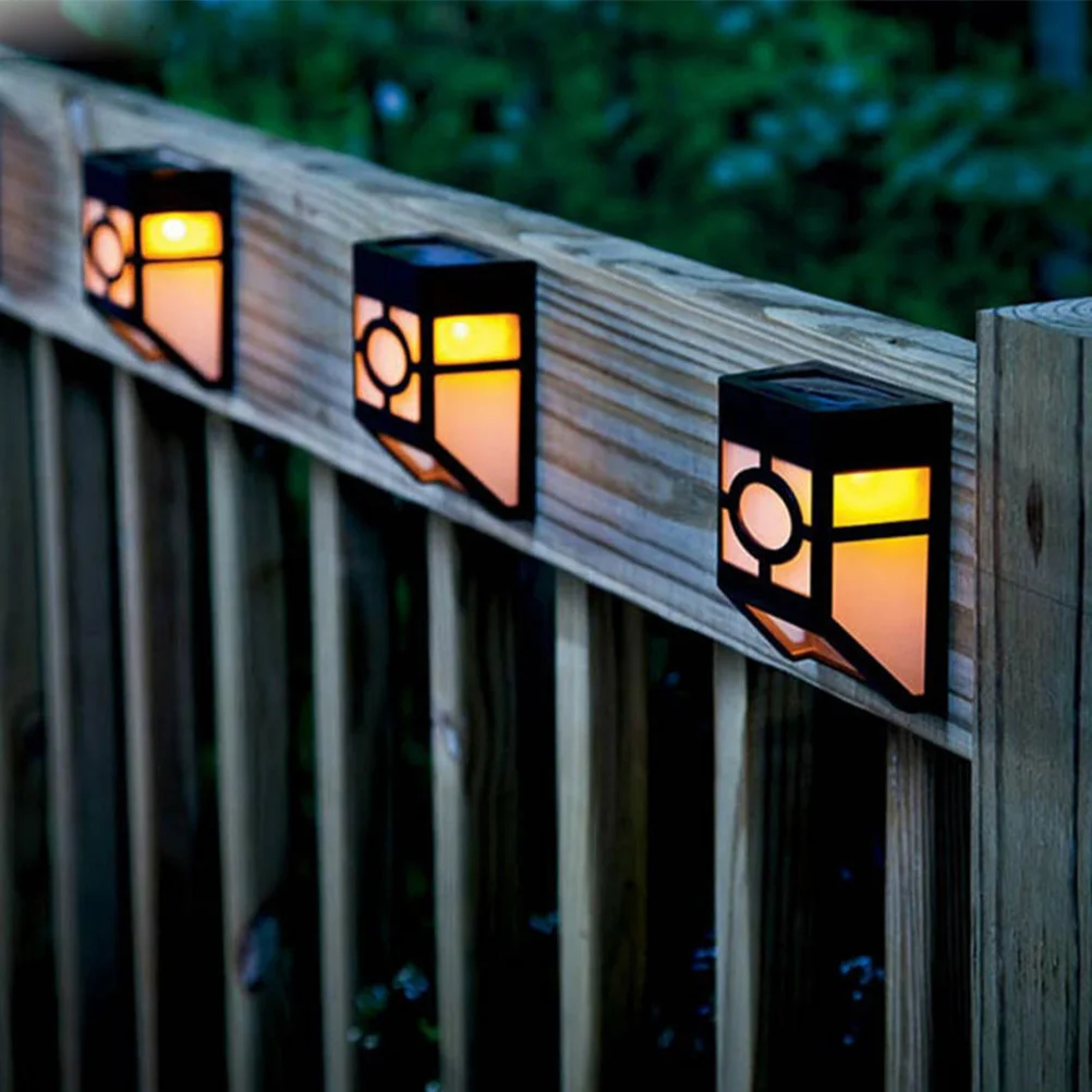 

Retro Solar Wall Lamp LED Waterproof Outdoor Garden Solar Lamp Warm Light 2LED Energy Saving Convenient Outdoor Wall Light