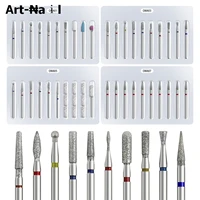 Juego de brocas rusas para manicura, eliminación de cutículas, cabezales universales para lima de uñas, herramientas de pedicura, Kits profesionales, 10 Uds.