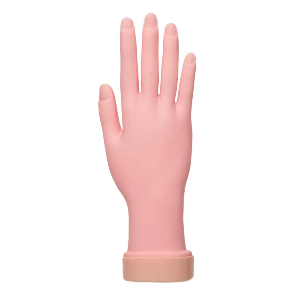 Nail Tips Training False Hand Flexible Bendable Movable Fake Mannequin Left And Right Hands Manicure Practice Tool For Trainer