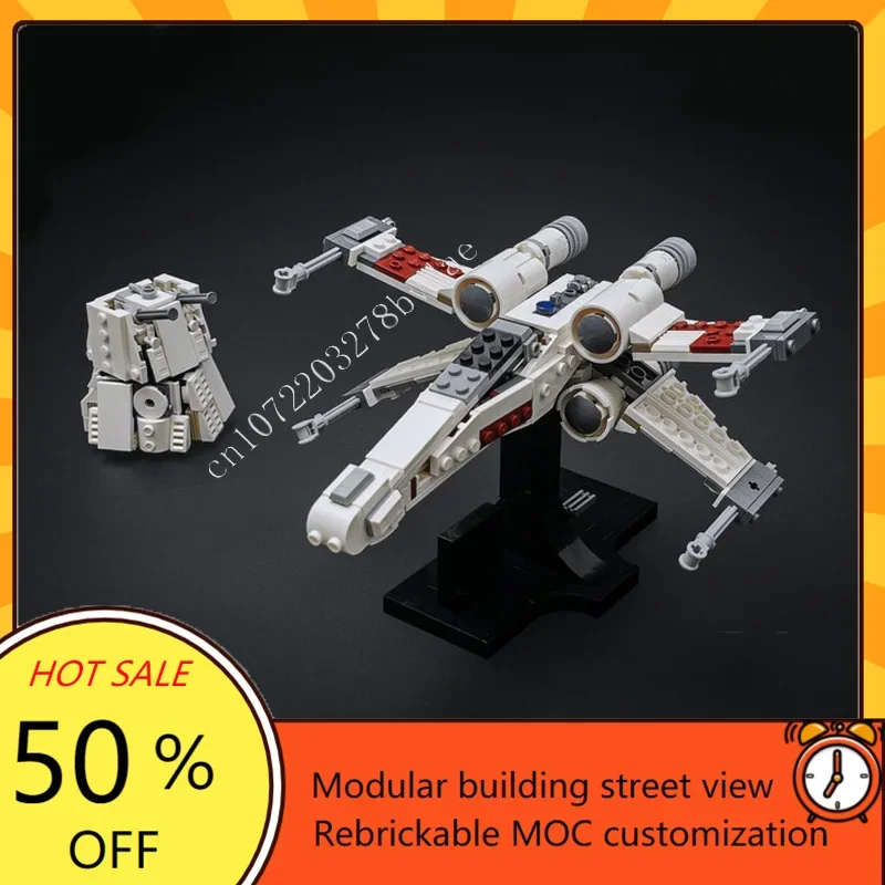 

515 шт. X Wing Starfighter, космическая война, военный MOC, космический корабль, боевая модель, пазлы на заказ, архитектура, сделай сам, сборная модель, игрушка в подарок