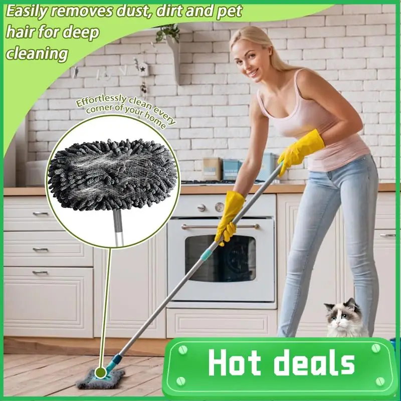 A74X-Wytrząsanki wielokrotnego użytku do mopa Swiffer Sweeper, nakładka na mop podłogowy, suche/mokre ściereczki podłogowe, zmywalna nakładka na mop