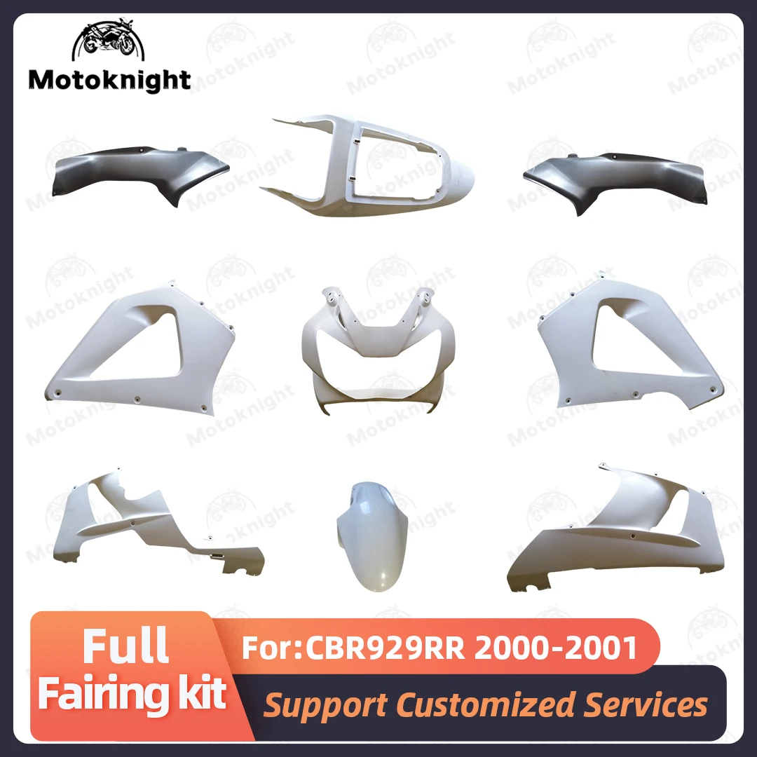 Fairing Kit Fit For Honda CBR929RR CBR929 2000 2001 00 01 Full Set Motorcycle Fairings Unpainted Bodywork Kits New ABS Plastic