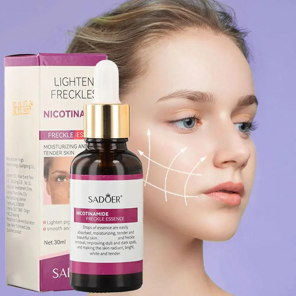 Niacinamide Face Cream Serum Hyaluronic Acid Reduces Moisturizing Size Care Skin Facial Pore M7J6