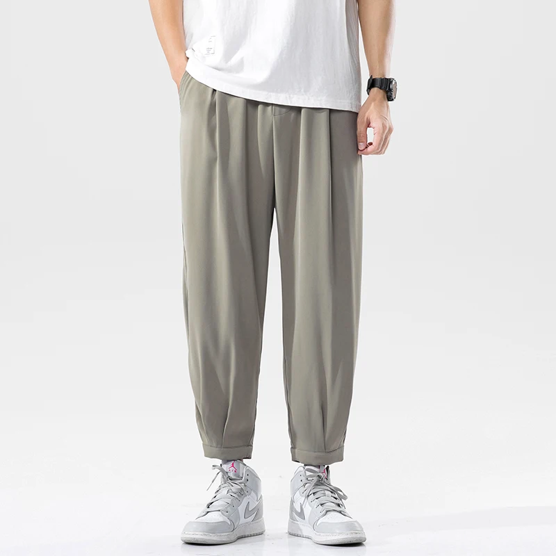 Mùa Xuân Năm 2023 Áo Quần Rộng Dạo Phố Plus Kích Thước 5XL Thời Trang Quần Jogger Pantalones Hombre Vintage Thẳng Hoang Nam