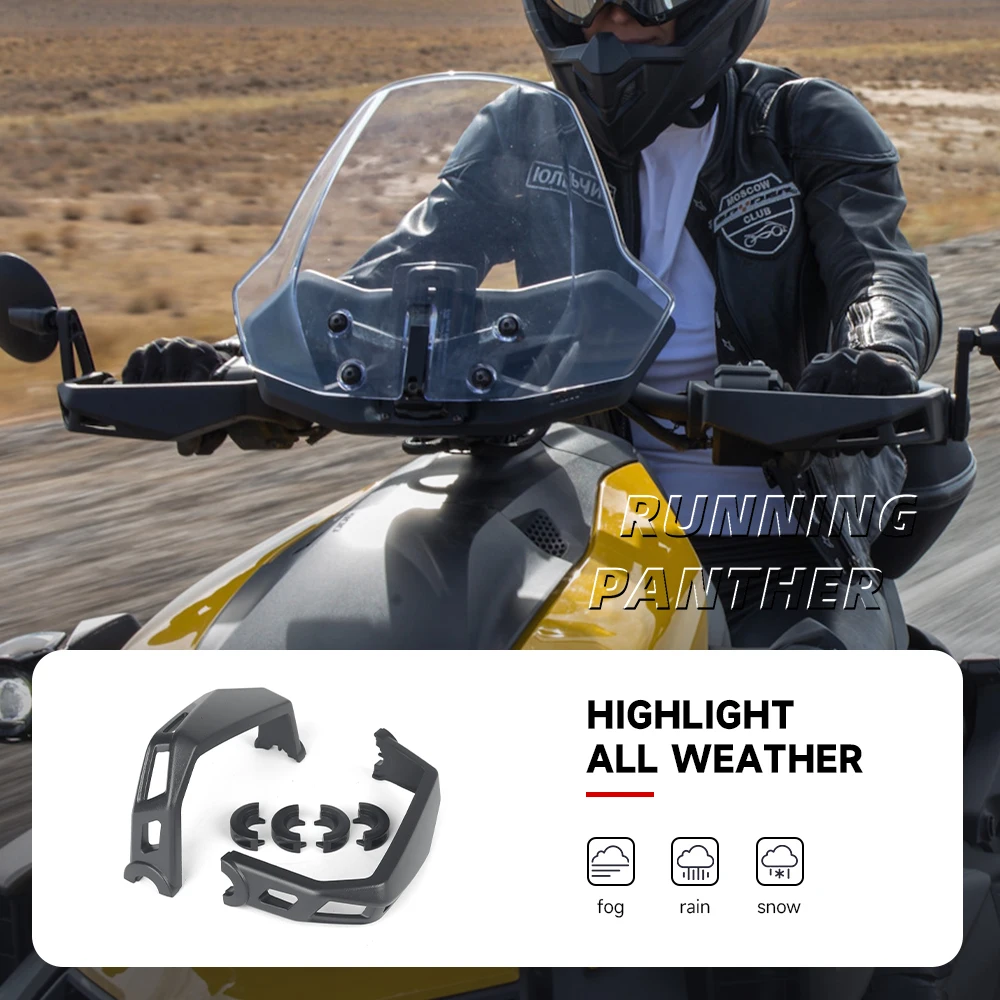 Для Can-Am Ryker 600 900 Sport Ryker Rally Edition 2 шт. KEMIMOTO ON-ROAD черная алюминиевая защита для рук комплект 219400998