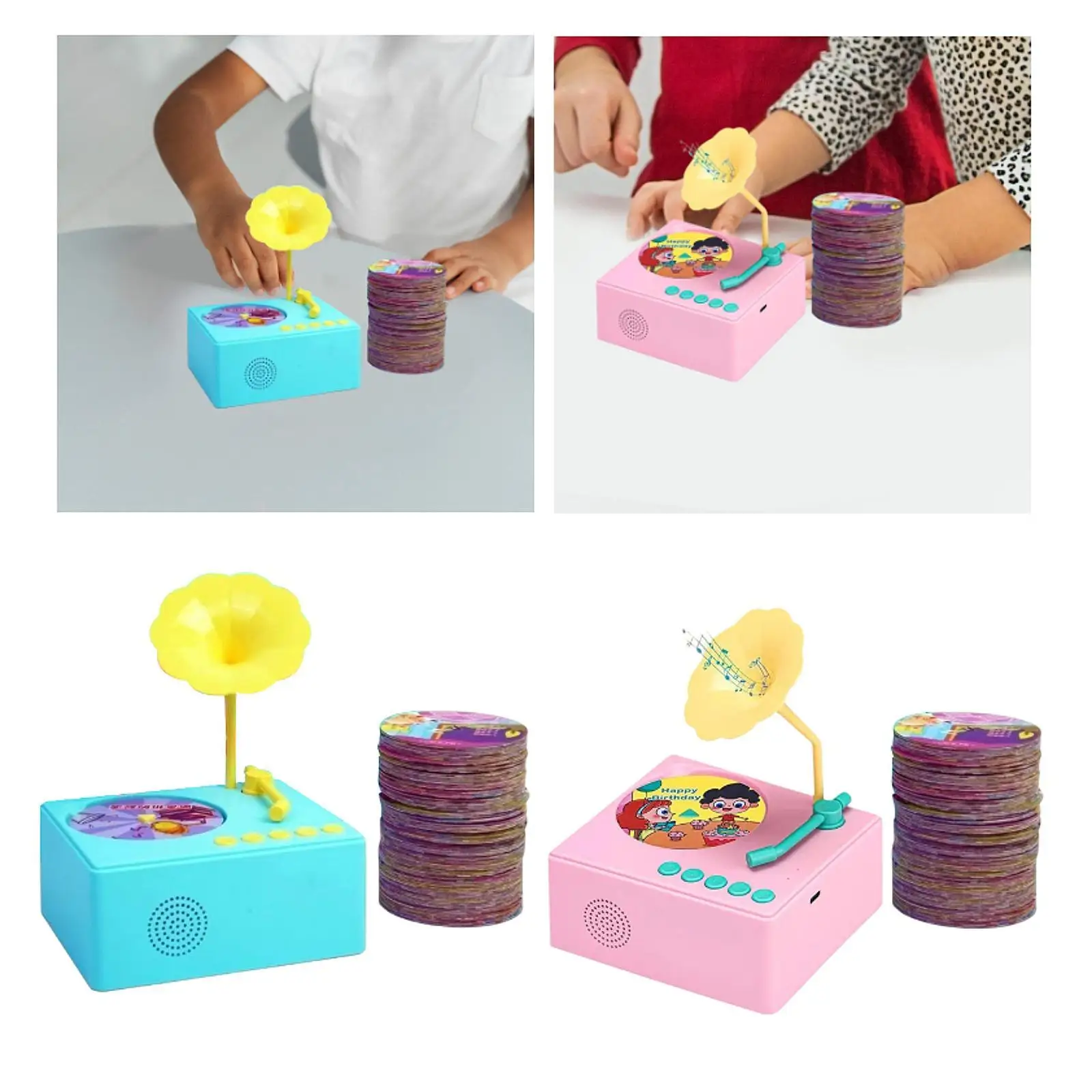 

Детский граммофон перед сном, 96 карточек, легкий голос для раннего обучения