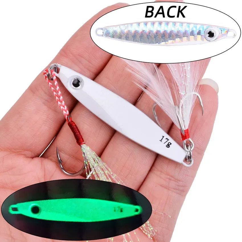 Imagem -03 - Hard Metal Jig Fishing Lures Grupo Trolling Bass Bait Trout Jigging Jigs de Água Salgada 60g- 7g 22 Pcs Quente