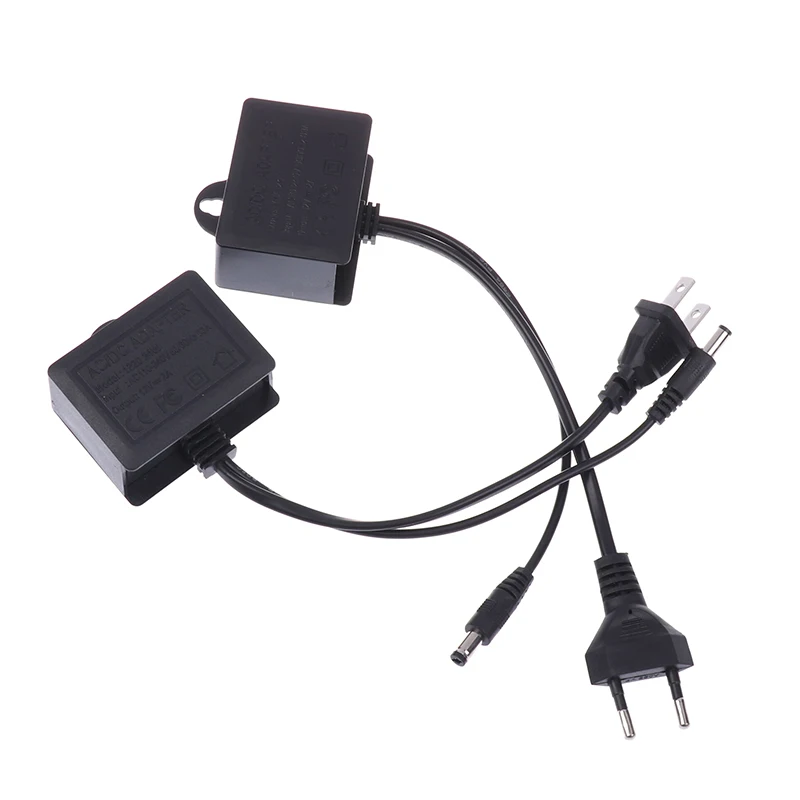 12V2A Водонепроницаемый IP66 для камеры Питание от сети переменного тока на открытом воздухе 100 В-240 В Адаптер преобразователя постоянного тока 2000 мА Светодиодный источник питания ЕС США Вилка