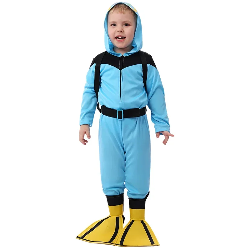 

Anime Cosplay Scuba Diver Costume for Toddle Driver Halloween Costumes Baby Costume Fancy Dress Up DIY Scuba Diver Costume 72th