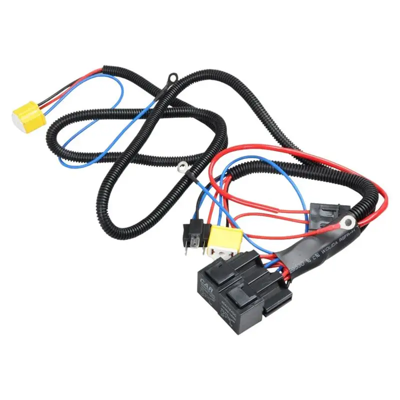 

Car Headlight Halogen Lamp Wiring Harness 12V Wire Set Light Enhancer Brightener Car Headlight Wire Harness For Car Lights