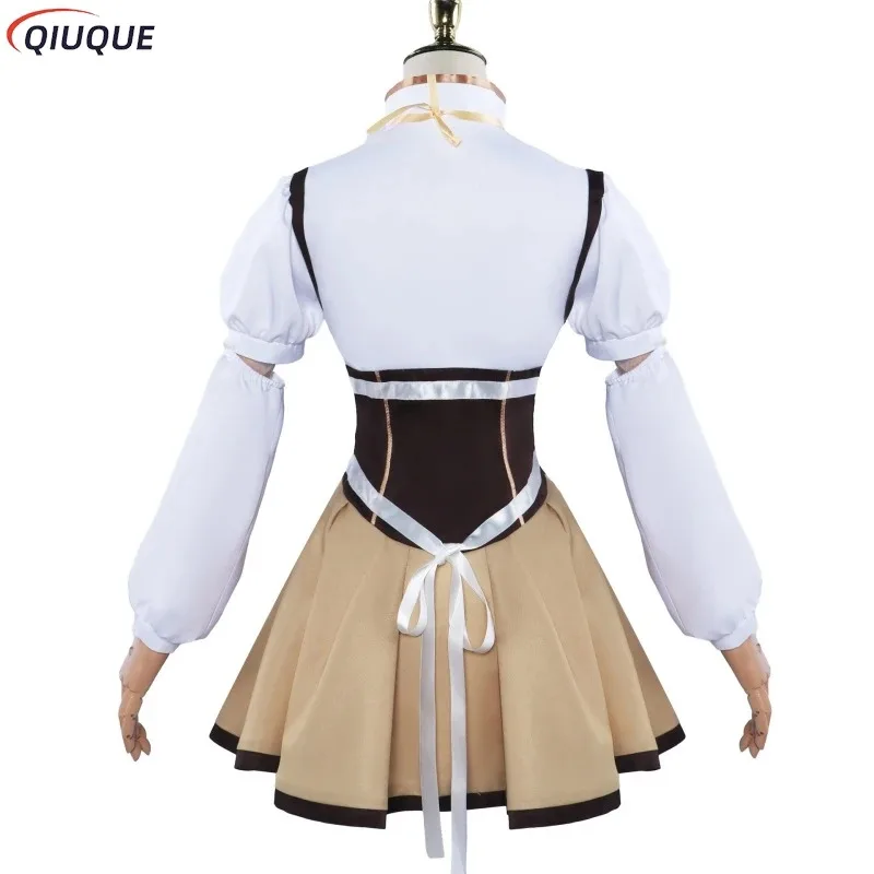 

2025 11 Puella Magi Madoka Magica Tomoe Mami Cosplay Costume Wig Halloween Carnival Party Dress for Women Anime Comic Role Play