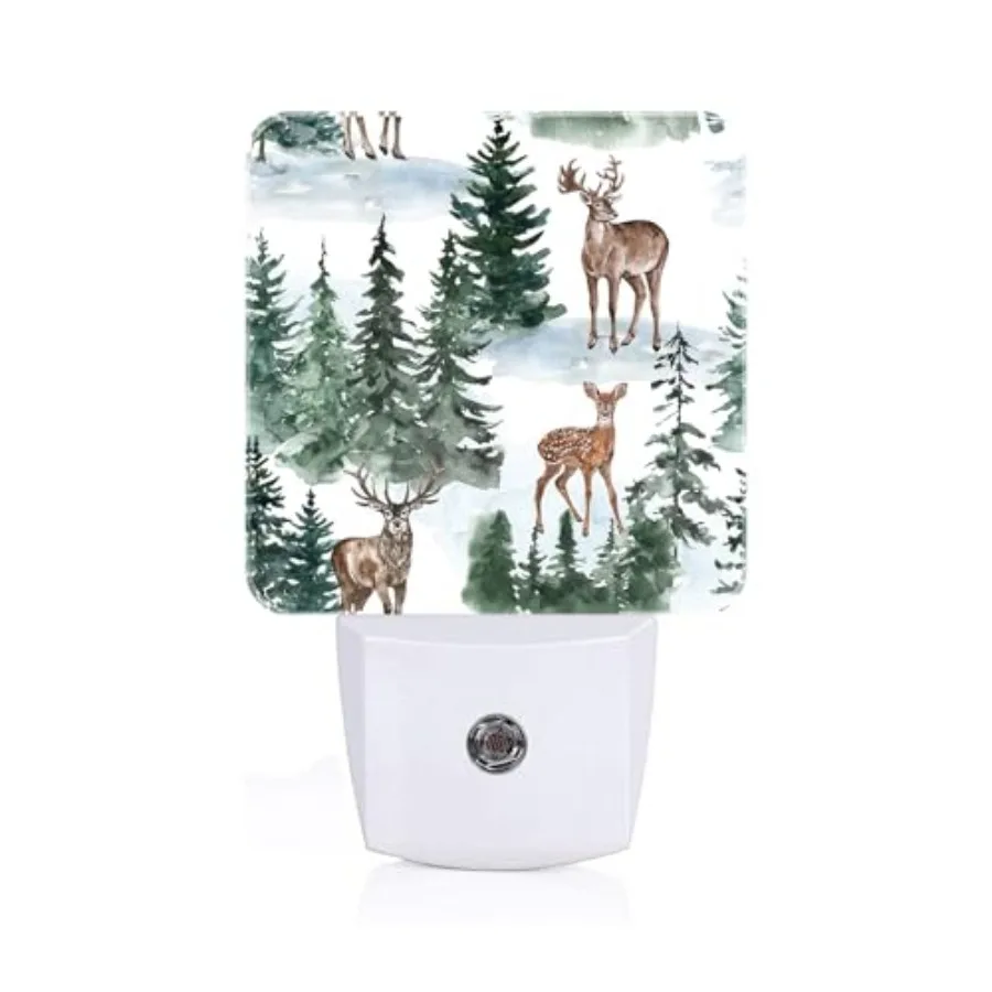 

Night Light, Plug Into Wall for Boys Girls Bedroom Decorative Square Night Light Lamp 0.5w Sleep Friendly