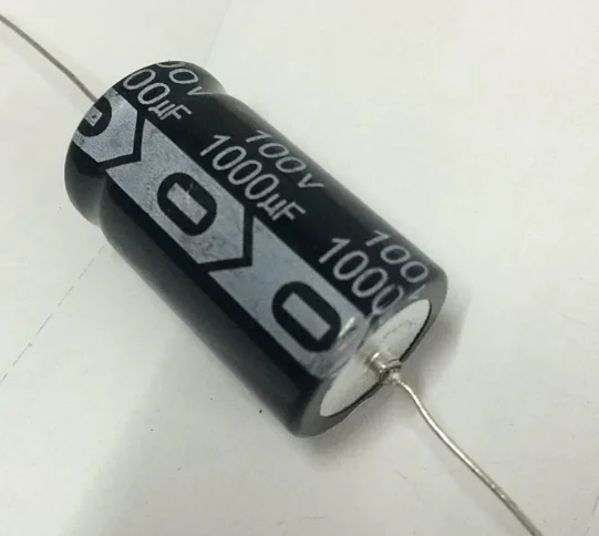 

10PCS 100v1000uf 22X36MM Horizontal axial polarized electrolytic capacitor New original