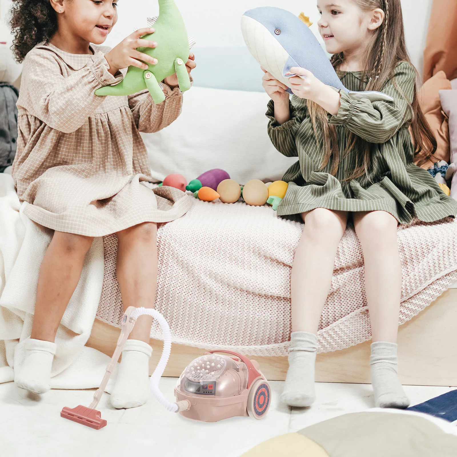 Kinderstofzuiger Mini-stofvanger voor kinderen Fantasiespel Educatieve thuisscène Zintuiglijk voor peuters