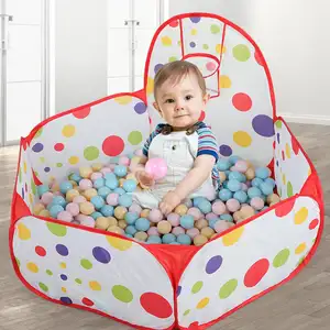 Piscina infantil de bola oceânica com cesta de basquete, barraca do jogo, teatro com aro de basquete, meninos e meninas, crianças (excluindo bola) 8 principais vendas barraca piscina de bolinha - №2