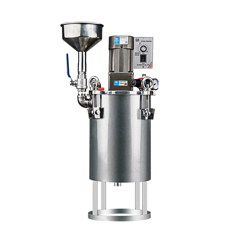 NEW  5L 220V Electric mixer Pressure Barrel with Funnel Glue Storage Tank Pressure Tank Liquid Level Display barrel Glue Barrel