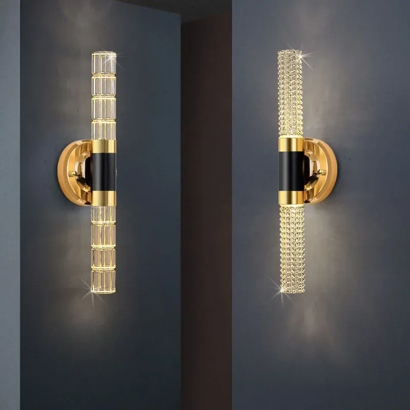 Nordic Bubbles Crystal Rod LED Wall Lamp Bedroom Bedside Living Room Wall Light Aisle Interior Home decoration AC85-265V