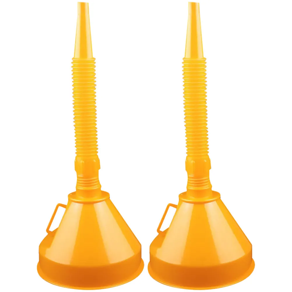 

2 Pcs Engine Oil Liquid Pourer Big Funnel for Flexible Change ABS Automotive