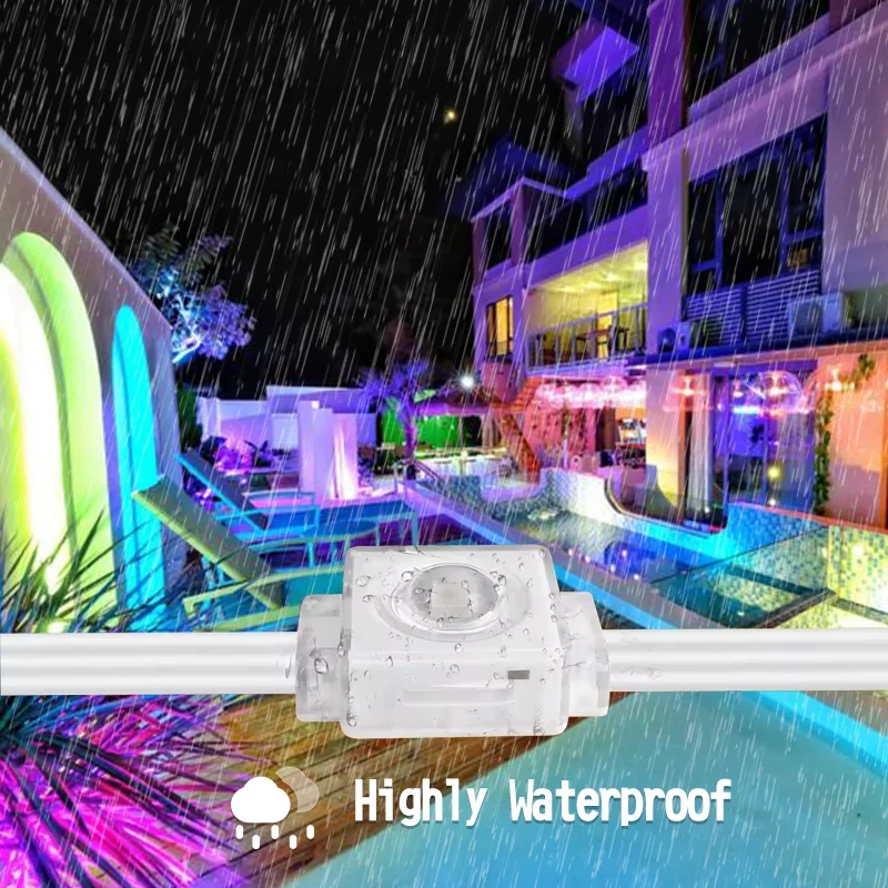 Outdoor Waterproof Ip67 Permanent Holiday Led Lights RGBW 24V Christmas Pixel Lights