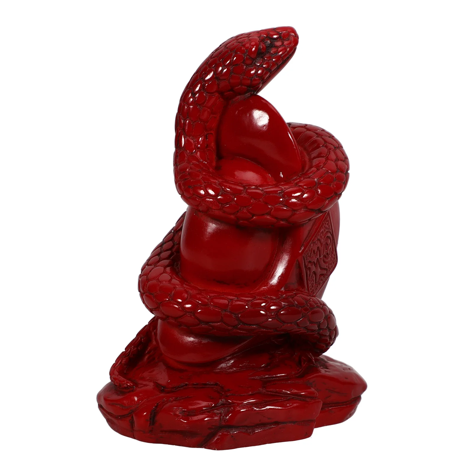 

Halloween Decoration Resin Snake Ornaments Statue Small Figurine Sculpture Large Adornment Shape Red