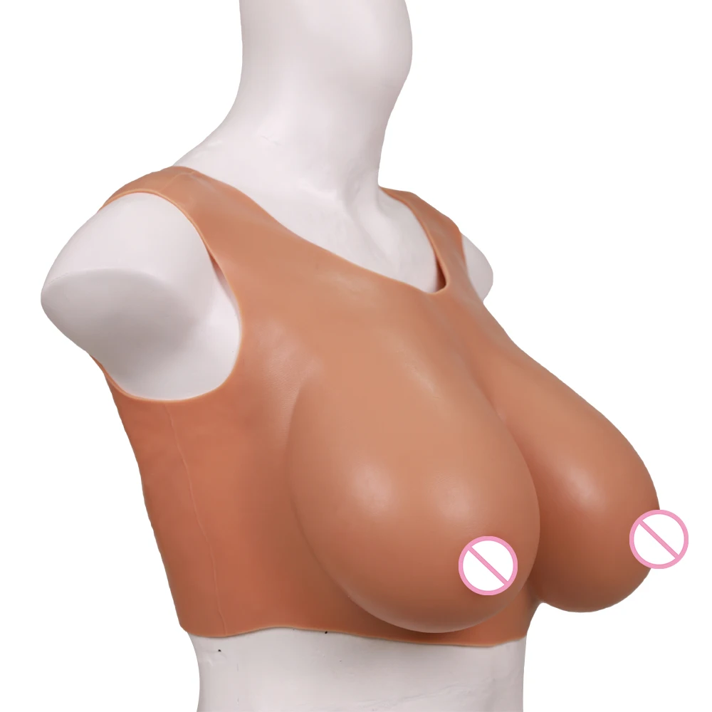 No Collar Crossdressing Boobs Fake Silicone Breast Forms Huge Boob B/C/D/F/G Cup Transgender Drag Queen Shemale Cosplay