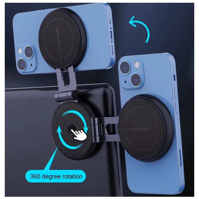 For Tesla Model 3 Y Magnetic Screen Phone Mount 360° Rotation MagSafe Compatible Strong Magnet Screen Phone Holder - view 3