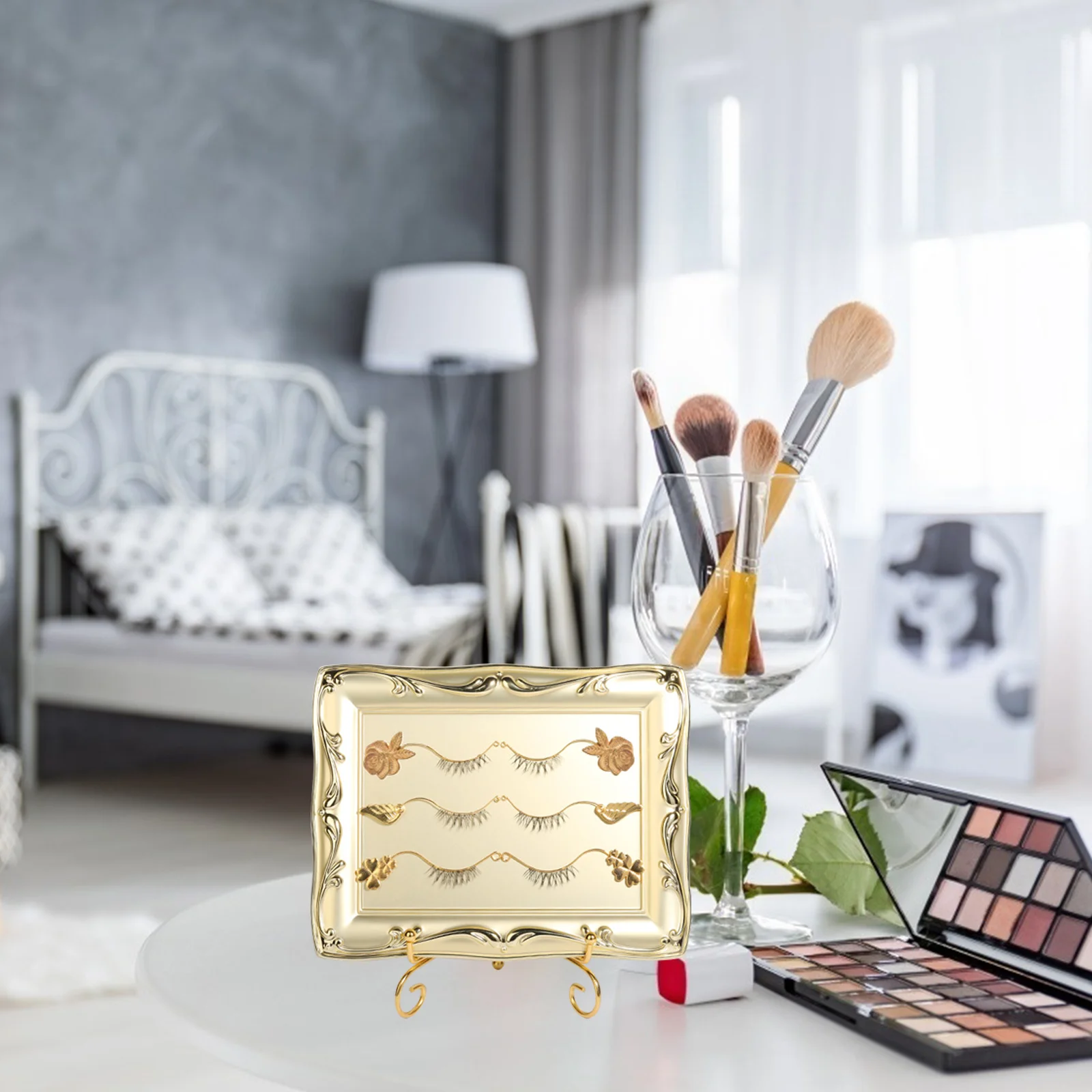 Outil de greffage de cils, 6 paires, forme d'oeil réglable, effet visuel, fournitures de Salon, outil d'exposition de cils, fourniture de Salon