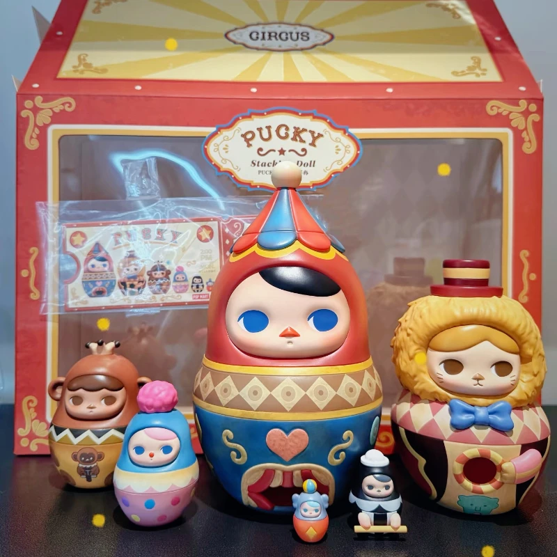 Pucky Stacking Doll Circus Cute Angel Figure Toy Include Big and Small Mini Size Art Collection