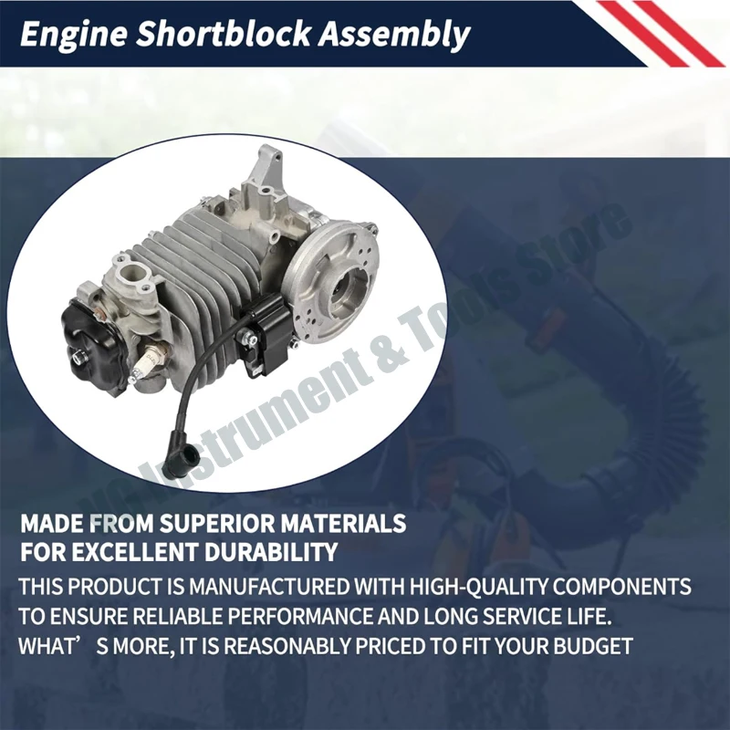 For Engine Shortblock Assembly 4283 020 0200 Compatible with Stihl BR800 BR800X BR800C Backpack Blowers Repalce 4283-020-0200