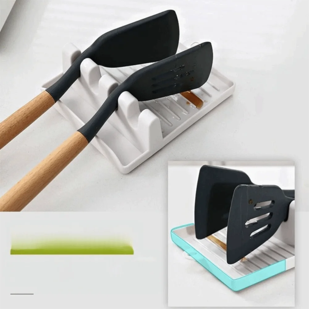 البلاستيك 4 فتحات فرشاة الطلاء بقية حامل عرض موقف لوحات عدم الانزلاق فرش مساند تجهيزات المطابخ تخزين متعددة الوظائف