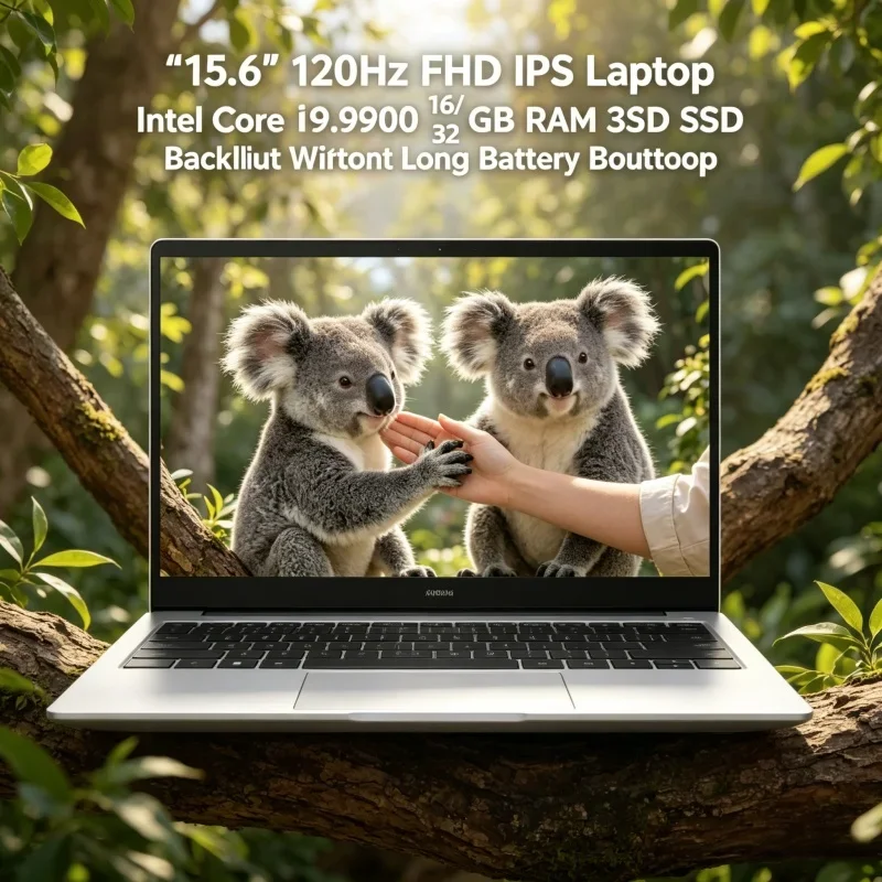 

Hot 2026 15.6 Inch Notebook 120Hz FHD IPS I9-9900 16/32GB RAM Durable Battery