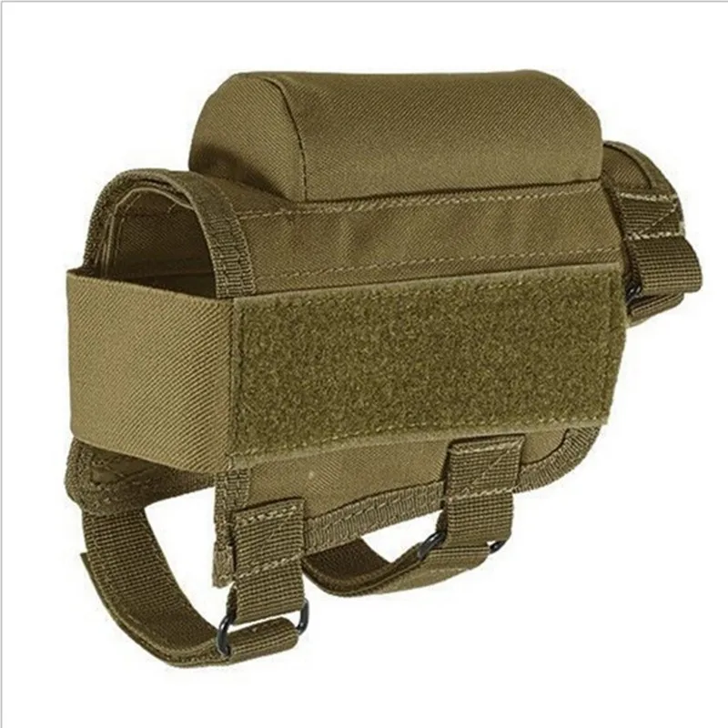 Casos de lona Rifle para caça, bochecha resto Riser, cartucho redondo Shell Bag, cartuchos de munição Buttstock, Novo