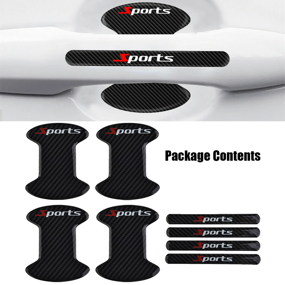 

Sticker Handle Bowl Sticker 8pcs Set Trims Epoxy No Decolorization No Deterioration Accessories Car Door Handle