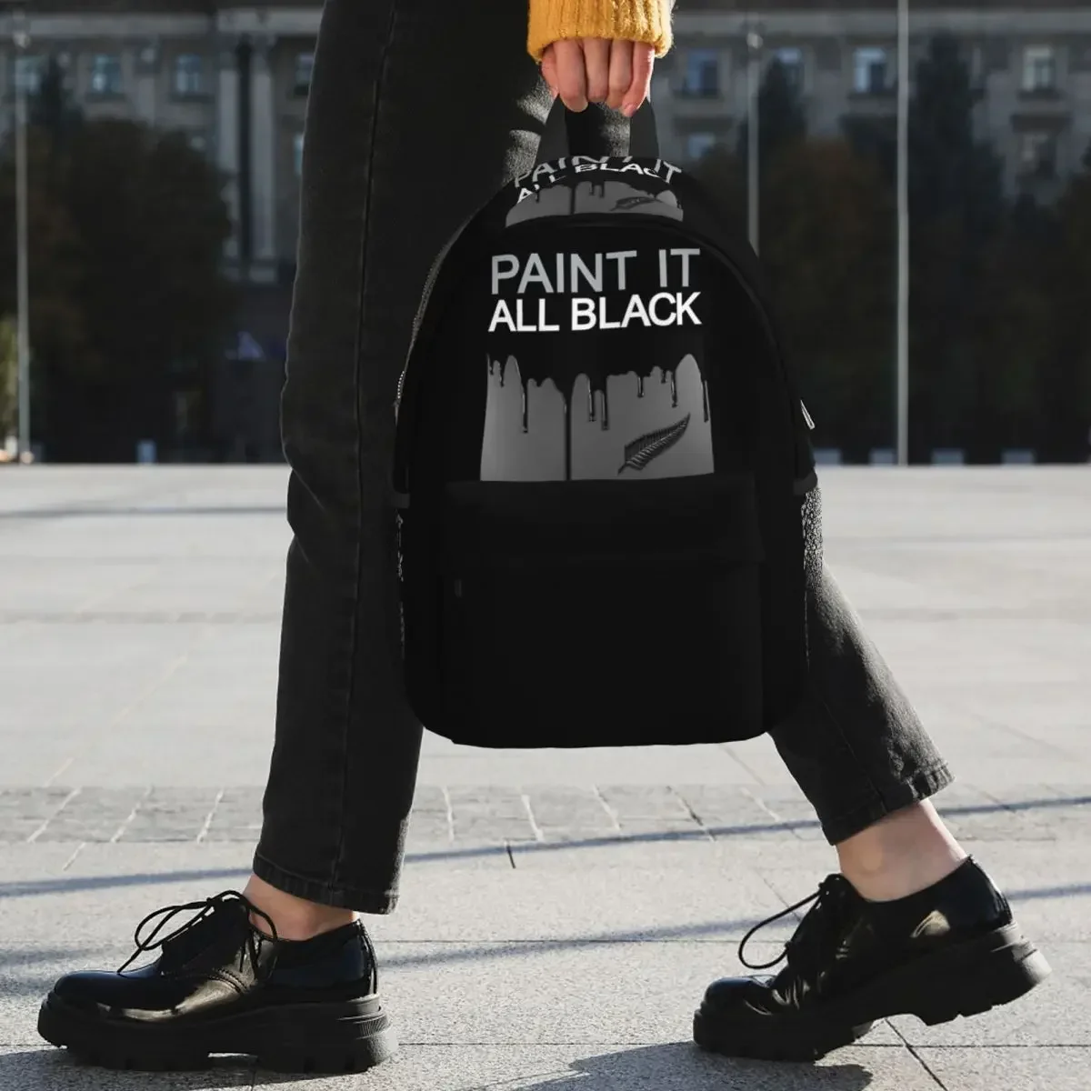 All Blacks New Zealand Rugby Backpack Student Boys Girls BookBag Kids School Bag Computer Shoulder Bags for Men Women